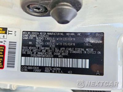 Zdjęcie 13 z 13 samochodu: 2022 TOYOTA HIGHLANDER XLE VIN:5TDGZRBH5NS580930 - miniatura