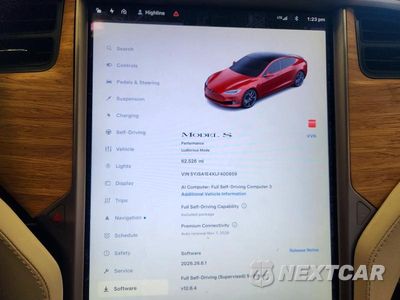 Zdjęcie 9 z 13 samochodu: 2020 TESLA MODEL S VIN:5YJSA1E4XLF400659 - miniatura