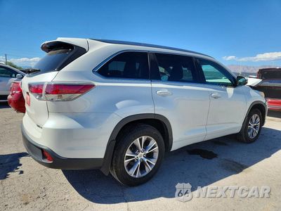 Trzecie zdjęcie samochodu z tyłu: 2014 TOYOTA HIGHLANDER XLE VIN:5TDJKRFH7ES021903 - miniatura