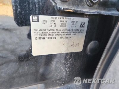 Zdjęcie 12 z 12 samochodu: 2013 CHEVROLET MALIBU LS VIN:1G11B5SA7DU148090 - miniatura