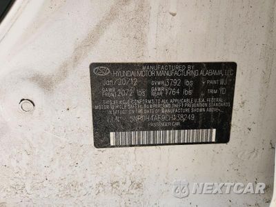 Zdjęcie 12 z 12 samochodu: 2012 HYUNDAI ELANTRA GLS VIN:5NPDH4AE9CH138249 - miniatura