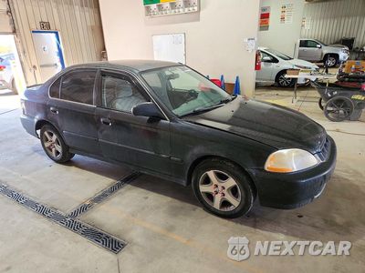 Czwarte zdjęcie samochodu z boku: 1998 HONDA CIVIC LX VIN:2HGEJ6677WH626760 - miniatura