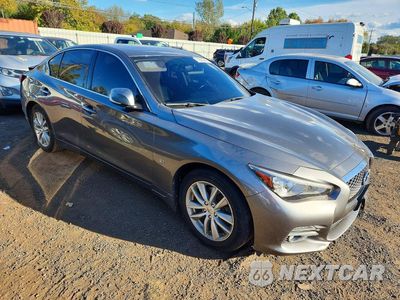 Czwarte zdjęcie samochodu z boku: 2015 INFINITI Q50 PREMIUM VIN:JN1BV7AR3FM391584 - miniatura