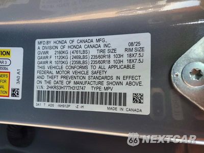 Zdjęcie 13 z 13 samochodu: 2026 HONDA CR-V EXL VIN:2HKRS3H77TH312747 - miniatura