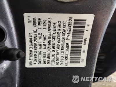 Zdjęcie 13 z 13 samochodu: 2018 HONDA CIVIC EX VIN:2HGFC2F77JH503086 - miniatura