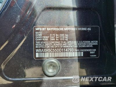 Zdjęcie 12 z 12 samochodu: 2013 BMW 528 XI VIN:WBAXH5C55DD114793 - miniatura