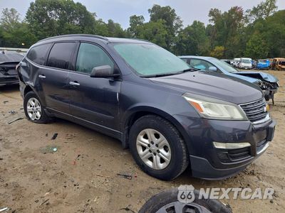 Czwarte zdjęcie samochodu z boku: 2014 CHEVROLET TRAVERSE LS VIN:1GNKVFKD5EJ237900 - miniatura