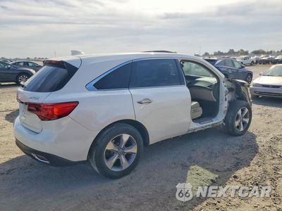 Trzecie zdjęcie samochodu z tyłu: 2014 ACURA MDX VIN:5FRYD3H25EB009105 - miniatura