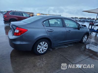 Trzecie zdjęcie samochodu z tyłu: 2012 HONDA CIVIC LX VIN:2HGFB2F59CH333575 - miniatura