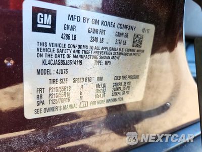 Zdjęcie 13 z 13 samochodu: 2018 BUICK ENCORE PREFERRED VIN:KL4CJASB5JB614119 - miniatura