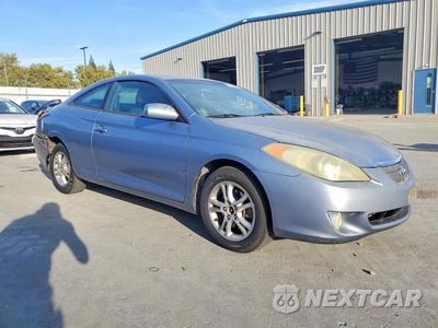 Czwarte zdjęcie samochodu z boku: 2005 TOYOTA CAMRY SOLARA SLE VIN:4T1CE30P75U990928 - miniatura