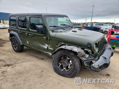 Czwarte zdjęcie samochodu z boku: 2021 JEEP WRANGLER UNLIMITED SPORT VIN:1C4HJXDN2MW679870 - miniatura