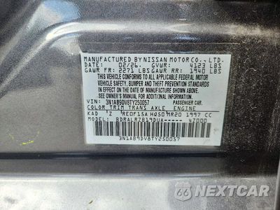 Zdjęcie 12 z 12 samochodu: 2026 NISSAN SENTRA SR VIN:3N1AB9DV8TY250057 - miniatura