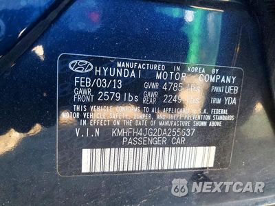 Zdjęcie 12 z 12 samochodu: 2013 HYUNDAI AZERA BASE VIN:KMHFH4JG2DA255637 - miniatura