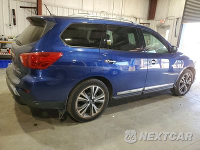 Trzecie zdjęcie samochodu z tyłu: 2018 NISSAN PATHFINDER PLATINUM VIN:5N1DR2MMXJC678380 - miniatura