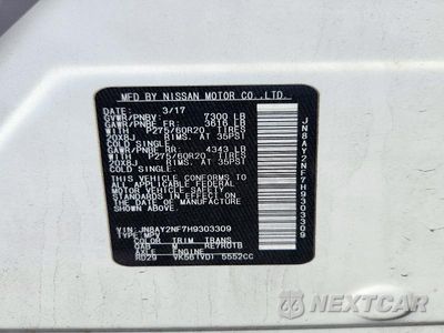 Zdjęcie 14 z 14 samochodu: 2017 NISSAN ARMADA PLATINUM VIN:JN8AY2NF7H9303309 - miniatura