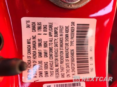 Zdjęcie 12 z 12 samochodu: 2016 HONDA CIVIC LX VIN:2HGFC2F56GH548236 - miniatura