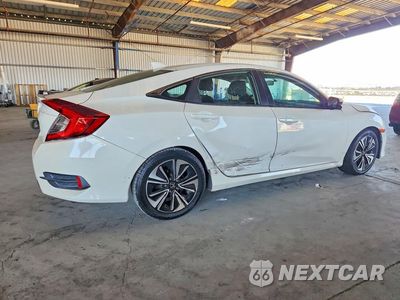 Trzecie zdjęcie samochodu z tyłu: 2018 HONDA CIVIC EX VIN:2HGFC1E33JH640311 - miniatura