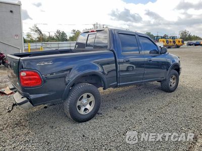 Trzecie zdjęcie samochodu z tyłu: 2001 FORD F150 SUPERCREW VIN:1FTRW08L11KE05651 - miniatura