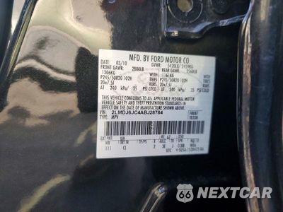 Zdjęcie 14 z 14 samochodu: 2010 LINCOLN MKX VIN:2LMDJ6JC4ABJ28784 - miniatura
