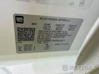 Zdjęcie 13 z 13 samochodu: 2022 CHEVROLET SILVERADO K1500 LT VIN:1GCVDDET3NZ612877 - miniatura