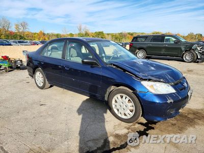 Czwarte zdjęcie samochodu z boku: 2004 HONDA CIVIC LX VIN:2HGES16544H514168 - miniatura