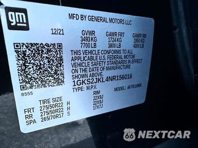 Zdjęcie 10 z 14 samochodu: 2022 GMC YUKON XL DENALI VIN:1GKS2JKL4NR156016 - miniatura