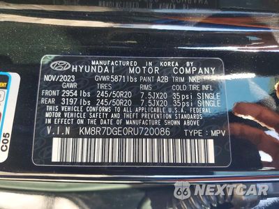 Zdjęcie 14 z 14 samochodu: 2024 HYUNDAI PALISADE CALLIGRAPHY NIGHT EDITION VIN:KM8R7DGE0RU720086 - miniatura