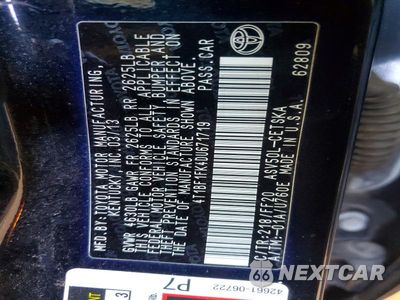 Zdjęcie 12 z 12 samochodu: 2013 TOYOTA CAMRY SE VIN:4T1BF1FK4DU671719 - miniatura