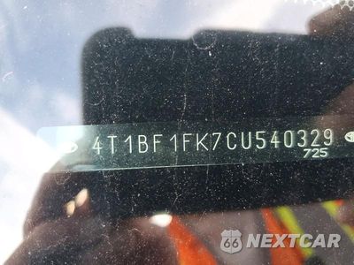 Zdjęcie 12 z 12 samochodu: 2012 TOYOTA CAMRY SE VIN:4T1BF1FK7CU540329 - miniatura