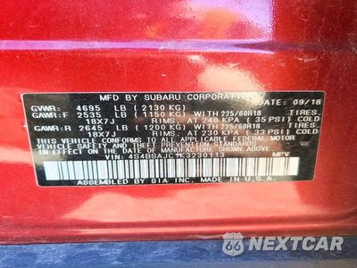 Zdjęcie 13 z 13 samochodu: 2019 SUBARU OUTBACK 2.5I LIMITED VIN:4S4BSAJC1K3230113 - miniatura