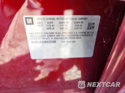 Zdjęcie 12 z 12 samochodu: 2017 BUICK REGAL SPORT TOURING VIN:2G4GL5EX3H9173386 - miniatura
