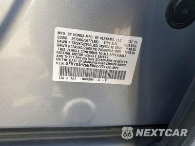 Zdjęcie 13 z 13 samochodu: 2016 ACURA MDX VIN:5FRYD4H26GB042770 - miniatura