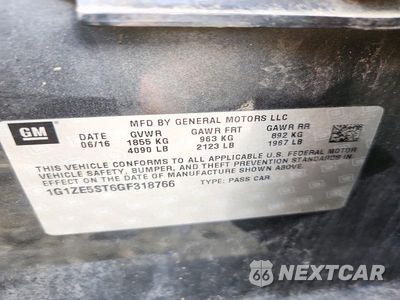 Zdjęcie 12 z 12 samochodu: 2016 CHEVROLET MALIBU LT VIN:1G1ZE5ST6GF318766 - miniatura