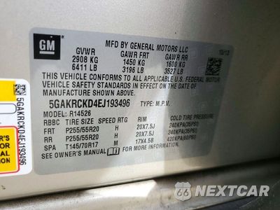 Zdjęcie 13 z 13 samochodu: 2014 BUICK ENCLAVE VIN:5GAKRCKD4EJ193496 - miniatura