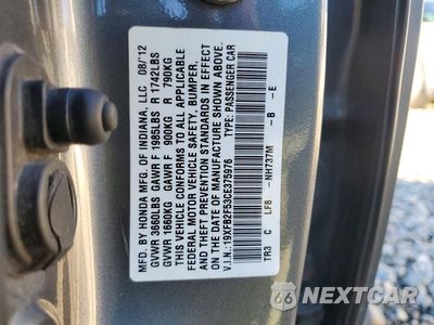 Zdjęcie 12 z 12 samochodu: 2012 HONDA CIVIC LX VIN:19XFB2F53CE375976 - miniatura