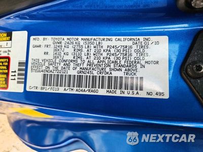 Zdjęcie 12 z 12 samochodu: 2010 TOYOTA TACOMA V6 VIN:5TEUU4EN0AZ722121 - miniatura