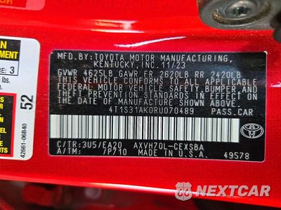 Zdjęcie 13 z 13 samochodu: 2024 TOYOTA CAMRY HYBRID SE VIN:4T1S31AK0RU070489 - miniatura