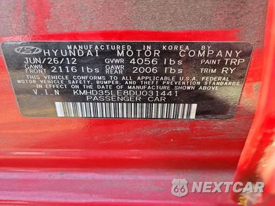 Zdjęcie 12 z 12 samochodu: 2013 HYUNDAI ELANTRA GT BASE VIN:KMHD35LE8DU031441 - miniatura