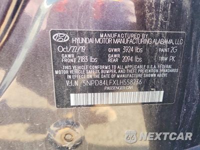 Zdjęcie 12 z 12 samochodu: 2020 HYUNDAI ELANTRA SEL VIN:5NPD84LFXLH558236 - miniatura