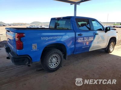 Trzecie zdjęcie samochodu z tyłu: 2022 CHEVROLET SILVERADO C1500 VIN:1GCPAAEK8NZ614471 - miniatura