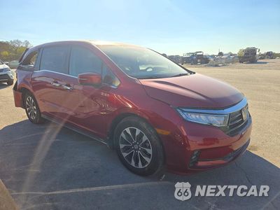 Czwarte zdjęcie samochodu z boku: 2024 HONDA ODYSSEY EXL VIN:5FNRL6H63RB045393 - miniatura