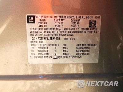 Zdjęcie 13 z 13 samochodu: 2018 CHEVROLET EQUINOX PREMIER VIN:3GNAXMEV1JS529020 - miniatura