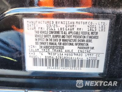 Zdjęcie 12 z 12 samochodu: 2025 NISSAN SENTRA SV VIN:3N1AB8CVXSY323035 - miniatura