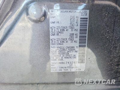 Zdjęcie 13 z 13 samochodu: 2019 NISSAN ROGUE SL VIN:5N1AT2MV8KC743287 - miniatura