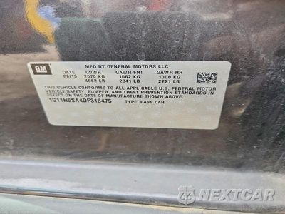 Zdjęcie 12 z 12 samochodu: 2013 CHEVROLET MALIBU LTZ VIN:1G11H5SA4DF315475 - miniatura