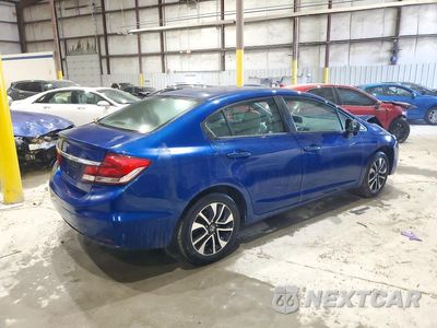 Trzecie zdjęcie samochodu z tyłu: 2014 HONDA CIVIC EX VIN:19XFB2F80EE006957 - miniatura