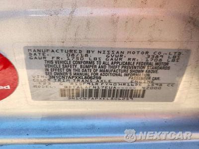 Zdjęcie 12 z 12 samochodu: 2019 NISSAN VERSA S VIN:3N1CN7APXKL806259 - miniatura