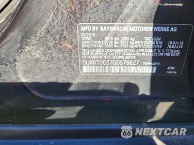 Zdjęcie 13 z 13 samochodu: 2016 BMW X5 XDR40E VIN:5UXKT0C57G0S76627 - miniatura