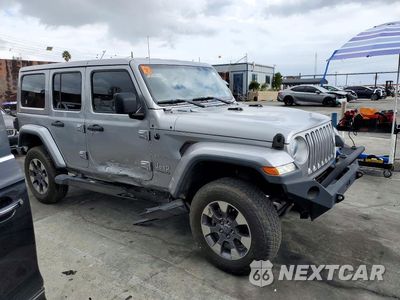 Czwarte zdjęcie samochodu z boku: 2018 JEEP WRANGLER UNLIMITED SAHARA VIN:1C4HJXEG6JW302003 - miniatura